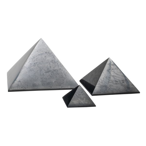 polished shungite pyramids